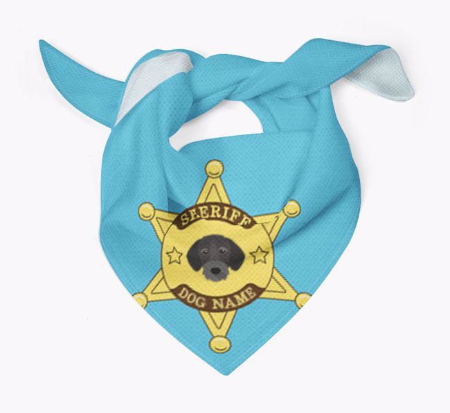 Personalized Sheriff Bandana for your {breedFullName}